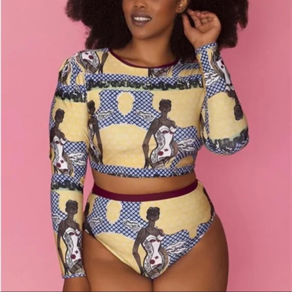 Scuba Long Sleeve Bikini Set NWOT